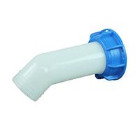 GASMIS IBC Outlet Socket 2 Pieces S60x6 (DN50/2 Inch - 60 mm) Coarse Thread Female Thread with Rotating Union Nut and Seal Extension for IBC Container, Rain Butt, 1 Piece