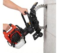 Gasoline Concrete Ring Saw, 16-inch Gasoline-Powered Wall Cutting Circular Saw, 52cc Engine for Deep Cuts, Heavy-Duty Dust Removal, Cordless Design