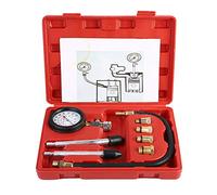 Gasoline Engine Compression Tester Durable Automotive Test Kit for Motorcycles and Cars with Complete Thread Adapters M10 M12 M14 M18 Black Copper Material