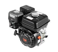 Gasoline Engine, DSYOGX 4-Stroke Petrol Engine with 7.5 HP for Farm Appliances, Home Backup, Go Kart Portable Gas Generator 25° Inclined Single Cylinder Standing Engine