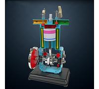 Gasoline engine model Internal Combustion Engine Model 4 Stroke Internal Combustion Engine Model Kit for Middle School Physics Course Experiment Teaching.