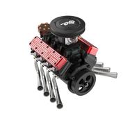 Gasoline Engine Model Kit, 1/10 Scale Miniature 28cc Water-Cooled Four-Stroke OHV V8 Gas Engine with Moving Pistons & Rotating Crankshaft for RC Car Boat, STEM Science Demonstration for Adults