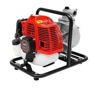 Gasoline Engine Water Pump 1 inch 43cc 2-Stroke Water Transfer Pump with 1.25kW Power & 135L/min Flow Rate Portable Irrigation Pump for Garden Watering & Agricultural Drainage