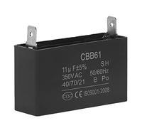 Gasoline Generator Capacitor, Explosion Proof Design Highly Insulated, Edge Thickened Metallized Film, Cbb61 Capacitor, 11Μf Refrigerator 350V Suitable for 50 Hz Motor
