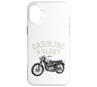 Gasoline & Glory Vintage Motorcycle Retro Biker Case for iPhone 16 Plus