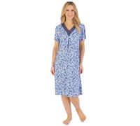 Gaspe Floral Short Sleeve Nightie GL06702 Blue Small