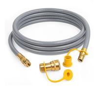 GASPRO 3/8" ID Natural Gas Hose, Low Pressure LPG Hose with Quick Connect, for Weber, Char-Broil, Pizza Oven, Patio Heater and More, 12-Foot