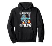 Gasser Outlaw Class Vintage Drag Racing Race Car Pullover Hoodie
