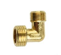 Gastagrav Air Compressor Elbow Unloader Valve 90 Degree Adapter Relief Valve Copper Metal Right Angle Connector for Oil-Free Silent Compressor Head Yellow(B)