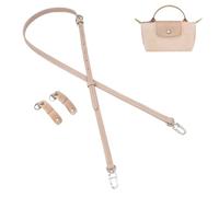 Gastinsave Purse Straps Replacement, Leather Handbag Crossbody Shoulder Strap Adjustable for Longchamp Bag Women (Lotus Root Pink)