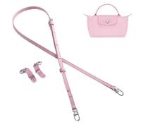Gastinsave Purse Straps Replacement, Leather Handbag Crossbody Shoulder Strap Adjustable for Longchamp Bag Women (Sakura Pink)