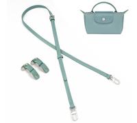 Gastinsave Purse Straps Replacement, Leather Handbag Crossbody Shoulder Strap Adjustable for Longchamp Bag Women (Lake Blue)