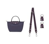 Gastinsave Purse Straps Replacement, Leather Handbag Crossbody Shoulder Strap Adjustable for S/M Longchamp Bag Women(Jam Purple)