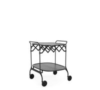 Gastone Serving Trolley Mat Black Kartell - 8058967302738