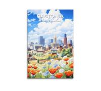 Gastonia North Carolina Vintage Travel Poster Artworks Picture Print Wall Art Painting Canvas Decor Homes Decorative 08x12inch(20x30cm)