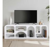 gastonia wooden tv stand in white