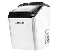 GASTROBACK 41143 Bartender Pro Ice Cube Maker, 9 Ice Cubes per Cycle (7-15 Minutes), 2.8 Litre Water Tank, Quiet CFC-Free High Performance Compressor, Black, Silver