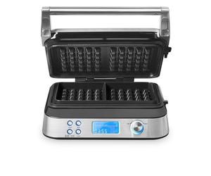 GASTROBACK Belgian Waffle Maker 1600W - Non Stick Belgian Waffle Iron with 5 Automatic Programs - 7 Adjustable Temperature Control Settings Double Waffle Maker - Deep Fill Waffles Machine