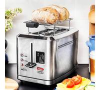 GASTROBACK Design Digital 2-Slice Toaster, 950 W, Bagels, Gluten-Free, 7 Toast Programs, Extra-Wide Slots, Stainless Steel - 62395