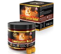 GastroBalance dog constipation treatment - 60 dog constipation relief laxative soft chews - Natural dog stool softener (Bacon flavour)