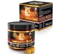 GastroBalance dog constipation treatment - 60 dog constipation relief laxative soft chews - Natural dog stool softener (Chicken flavour)