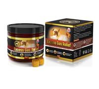 GastroBalance dog flatulence treatment - 60 natural dog flatulence chews recommended by vet (Bacon flavour)