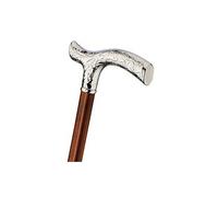 Gastrock Wood Walking Stick Fancy Chrome Fritz Chased Cherry