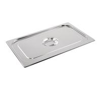APS GN 1/1 lid without spoon recess, stainless steel, dimensions 325 mm x 530 mm/height 30 mm