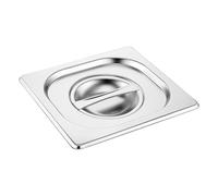 Gastronorm 1/6 Stainless Steel Catering GN Pan - Durable Food Storage & Serving Tray for Buffet, Restaurant, Hotel, Bain Marie & Commercial Kitchen Use - Cover (Lid)