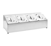 Gastronorm Container Holder with 1/6 Pan Stainless Steel Multi Sizes vidaXL