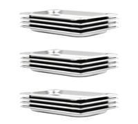 Gastronorm Pan 1/3 325x176x20mm Silver Stainless Steel Stackable 12pcs Catering