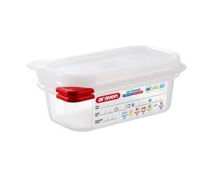 Gastronorm Pan 1/9 H. 6.5 cm With Plastic PP Lid Araven