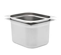Gastronorm Pan GN1/2 Silver 325x265x200mm Stainless Steel Stackable Pro Set 4pcs