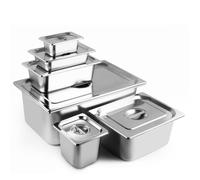 Vogue Stainless Steel 1/6 Gastronorm Tray 200mm