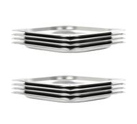 Gastronorm Pans GN 1/2 Silver 325x265x20mm Stainless Steel 8pcs Stackable Pack