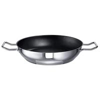 Gastrosus Schulte-Ufer Industar for Professionals 163048-24 Sauté Pan with Stainless Steel Handles in Silver/Black Diameter 24 cm
