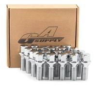 GAsupply 14x1.5 28mm Shank Lug Bolts, 20pcs Chrome Conical Seat 56mm Tall Lug Studs for Wheel Spacers, 17mm Hex