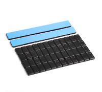 GAsupply 360g Balancing Weights Adhesive Weights 6x60g Bars 12x5g Distribution Tire Mounting Paste Black Powder Coated Adhesive Weights for Alloy Rims