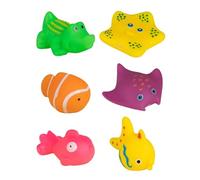 Gat Pool Toy - Portable Cat Splash Play Water Toys | 6pcs Kitten Pool Water Squeaky Toy | Interactive Stimulating Self-Play Enrichment | Pet Swimming Fish for Cats i