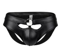 Gatamiau Briefs Sexy Bikini Men Tanga Soft Breathable Underwear Underpants Low Rise Jockstrap Sexy Slip Comfortable Underwear Bulge Thong Seamless (UK, Alpha, XXL, Regular, Regular) Black