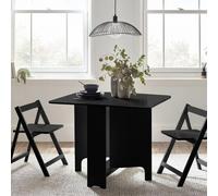 Gatan Gateleg Dining Set - 2 Seater - 80cm - 2 Chairs - Black