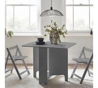 Gatan Gateleg Dining Set - 2 Seater - 80cm - 2 Chairs - Grey