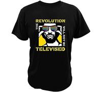 GATAN The Revolution Will Not Be Televised T Shirt Gil -Heron Tshirt Rap Hip EU Size Cotton Breathable Cloth Cover Print Camiseta Black