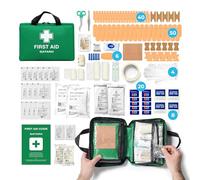 Gatarn 220 Piece First Aid Kit Bag | Includes Eyewash, 2 x Instant Cold Ice Packs & Emergency Car Blanket | Complete Medical & Survival Kit for Home, Car, Office, Caravan, Travel & Sports