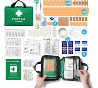 Gatarn First Aid Kit Bag 220Pcs Medical Emergency Travel, Home, Car, Taxi & Work