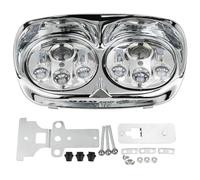 GATAVCTKPY For Road For Glide FLTR 1998-2013 Motorcycle Headlight 5.75" Dual Projector Lamp Headlamp Motorcycle Headlight Headlamp(Short Wire)