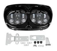 GATAVCTKPY For Road For Glide FLTR 1998-2013 Motorcycle Headlight 5.75" Dual Projector Lamp Headlamp Motorcycle Headlight Headlamp(Black)
