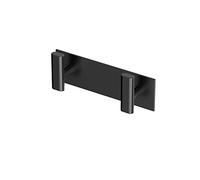 Gatco 1283MX Elevate All Modern Décor Hook, Matte Black, Double