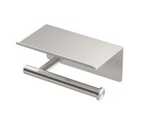 Gatco 1420SN Latitude II Tissue Holder with Mobile Shelf, Satin Nickel