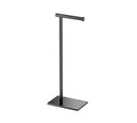 Gatco 1431MX 22.25" H Modern Rectangle Base Freestanding Toilet Paper Holder, Matte Black, 22.25 inch